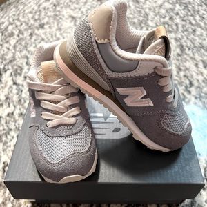 COPY - Toddler Sneakers, Size 6; Color: Grey, pink, beige